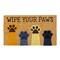 Wipe Your Paws Natural Coir Doormat Anti-Slip Rubber Back | 17" x 29" Perfect for Outdoors | Low Maintenance Animal Welcome Mat | Colorful and Fun Pet Approved